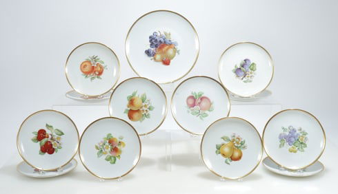 12 Hutschenreuther Porcelain Dessert Plates
