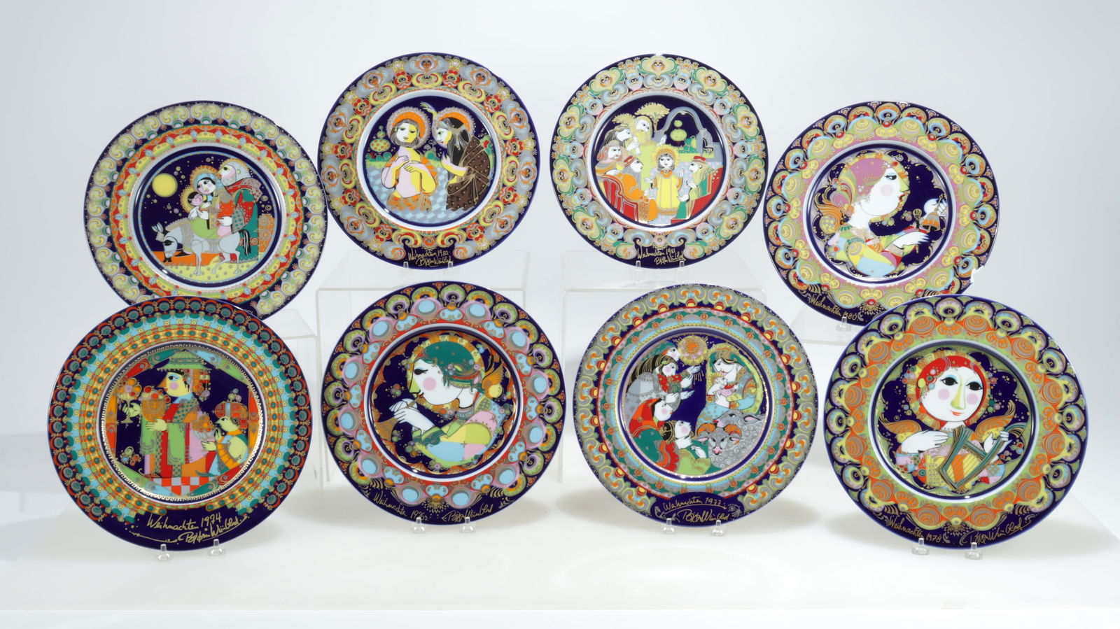 Eight Bjorn Winblad for Rosenthal Porcelain Plates (1 of 15)
