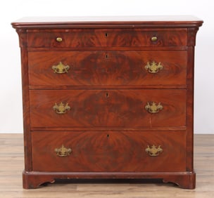 Louis Philippe Mahogany Commode, 19th C.