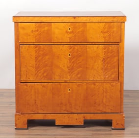 Biedermeier Birch Chest of Drawers, 19 C