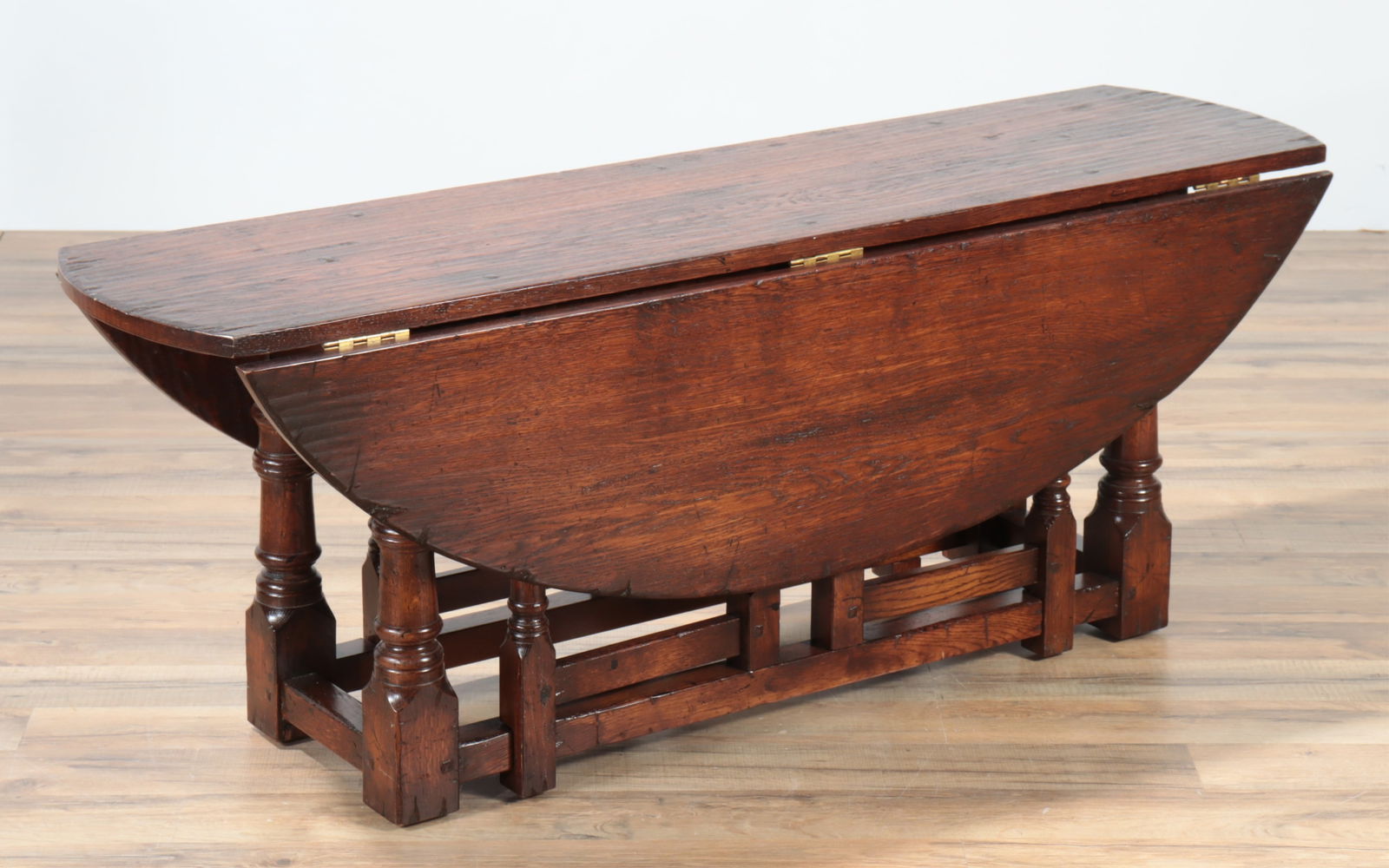 English Oak Gate Leg Drop Leaf Cocktail Table (1 of 5)