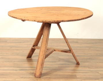 English Pine Cricket Table