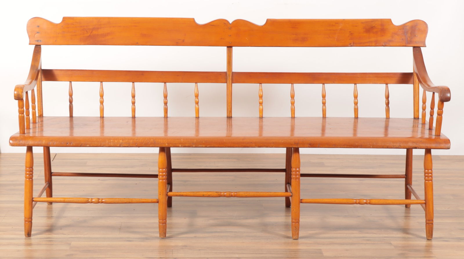 19th C. American Deacons Bench (1 of 8)