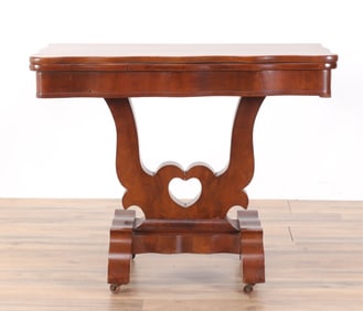 Late Classical Mahogany Games Table, 19th C.