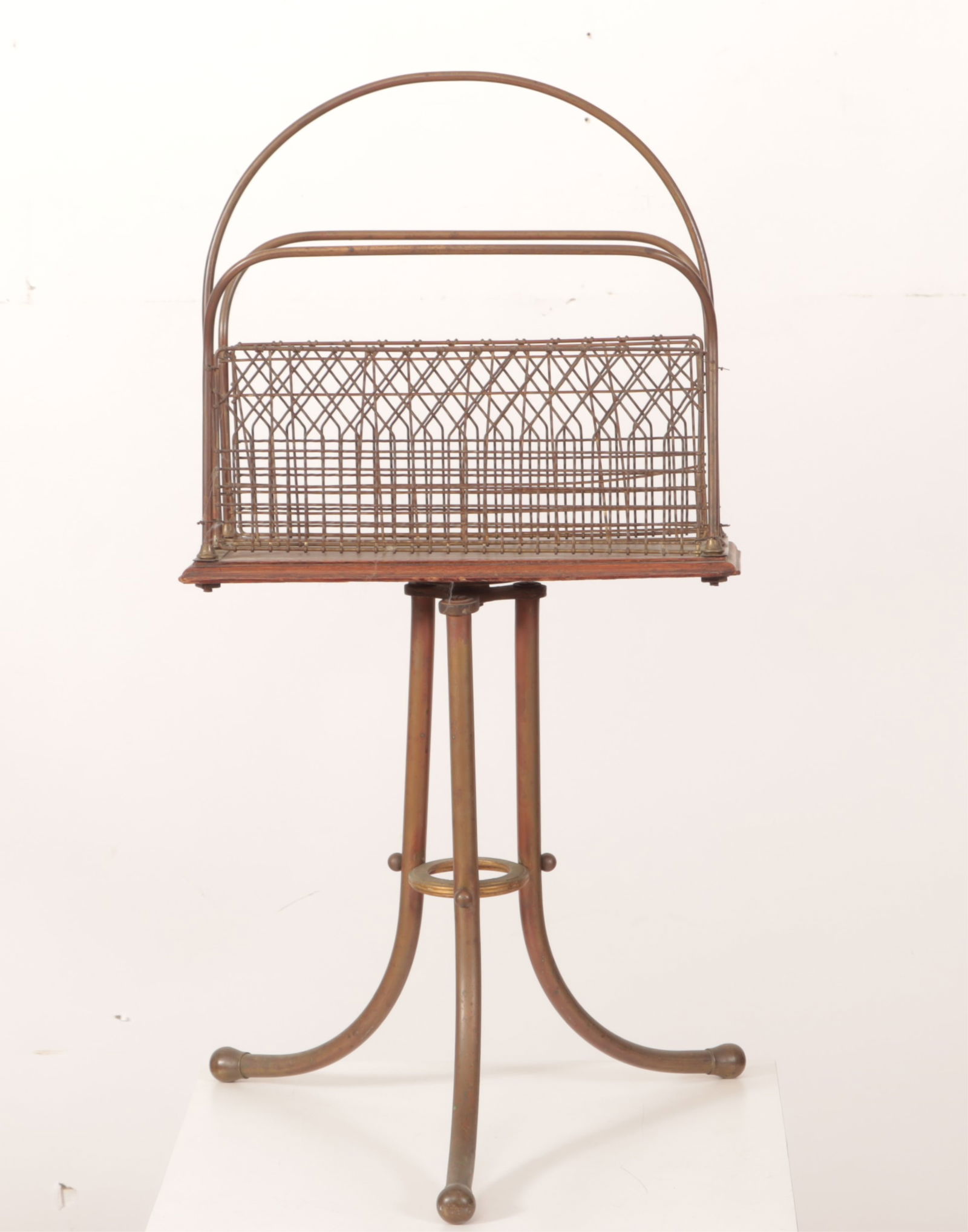 19th C Music Magazine Rack Stamped MALL BM (1 of 3)