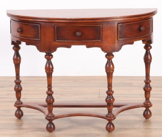 William and Mary Style Console Table