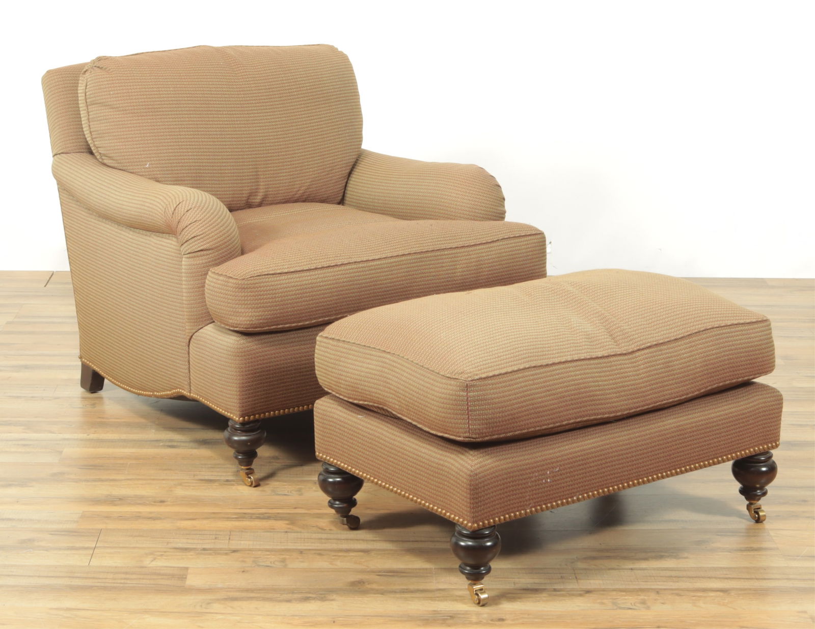 George Smith Style Club Chair & Ottoman (1 of 6)