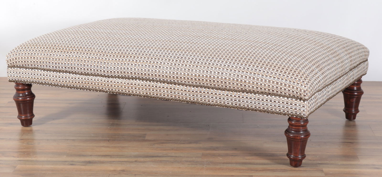 George Smith Style Mahogany Ottoman (1 of 7)