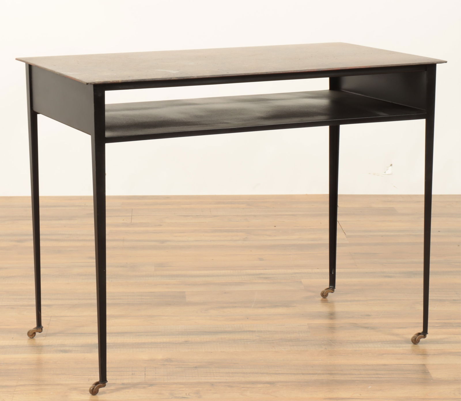 Industrial Patinated Metal Side Table (1 of 5)