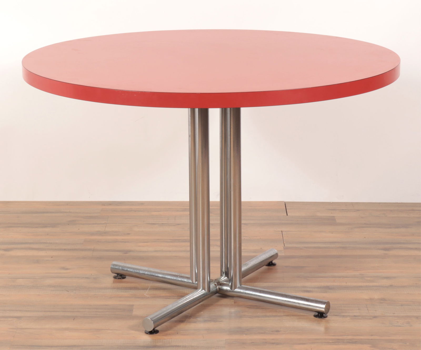 1970's Red Formica & Metal Breakfast Table (1 of 6)