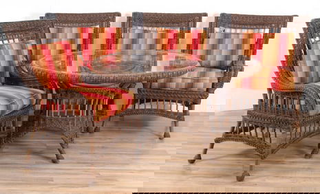 Ethan Allen Resin Outdoor Dining Table & 4 Chairs