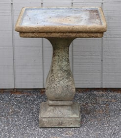 Massarelli Cast Cement Birdbath