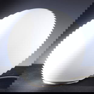 Artemide Dioscuri Table Lamp - M.DE LUCCHI: Artemide Dioscuri Globe table lamp designed by M. De Lucchi, made in Italy 9 1/2" x 9 1/2" Property from a Washington Connecticut Art Collector