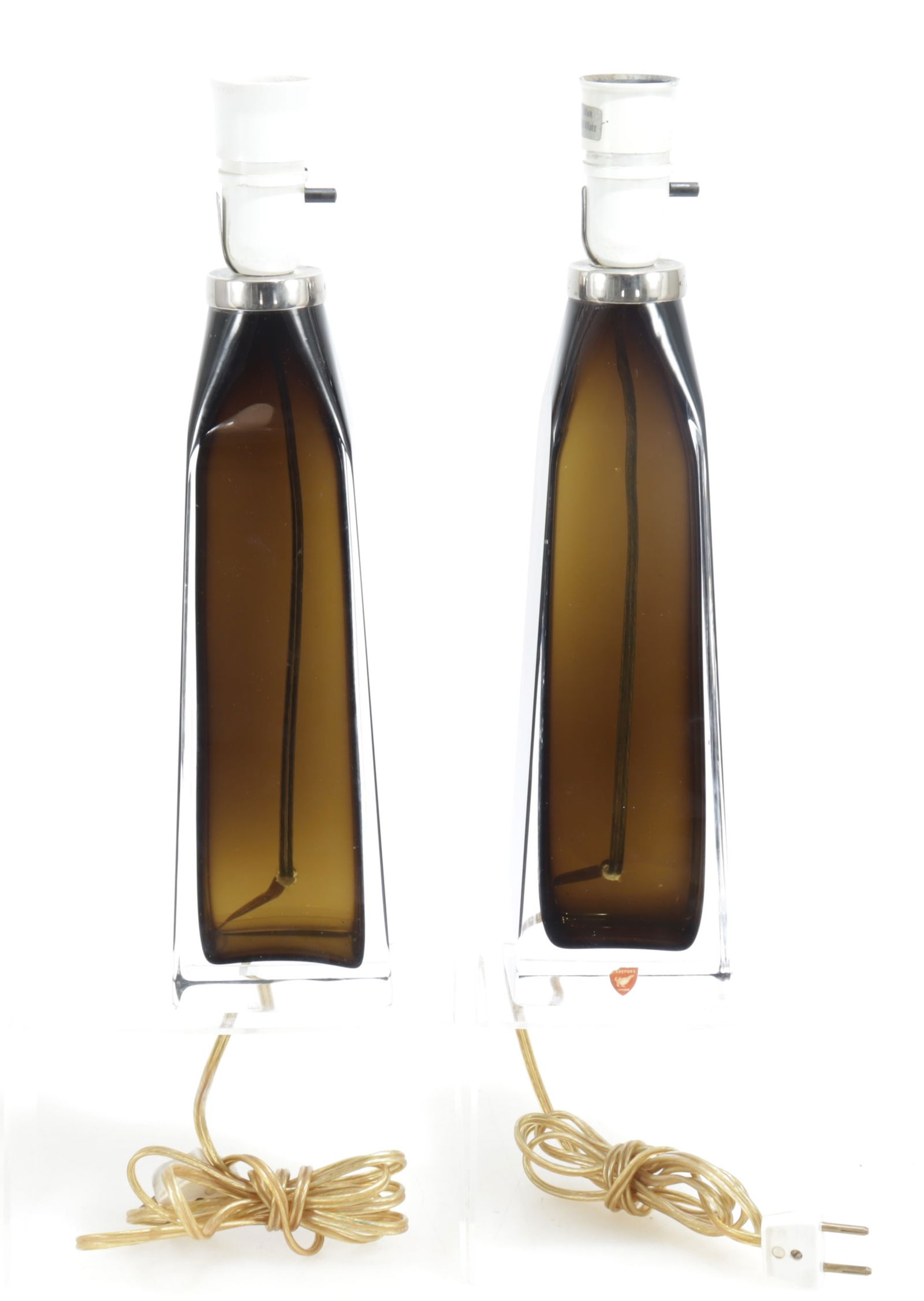 Pair Carl Fagerlund for Orrefors Table Lamps (1 of 6)