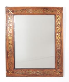 Regency Style Brass Inlaid Rosewood