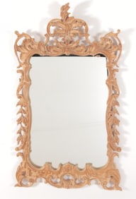 George II Style Bleached Mahogany Mirror