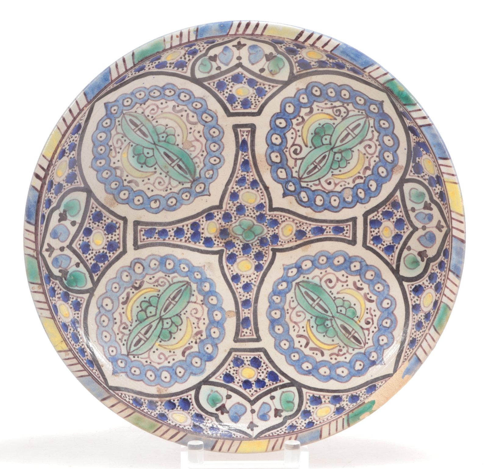Polychrome Earthenware Charger (1 of 9)