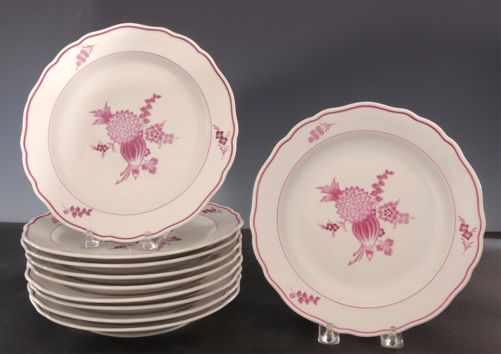 Meissen Puce Pattern Plates (1 of 4)