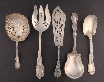 Tiffany-Gorham & Others Sterling and 800 Silver