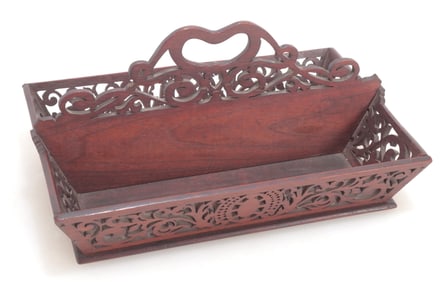 Walnut Knife Tray, 19th C