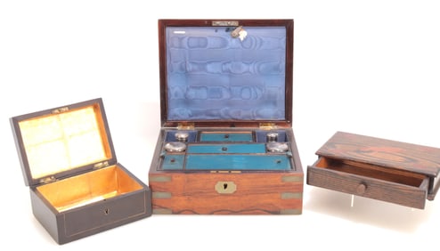 Regency Rosewood Traveling Vanity, 19th C.