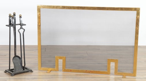 Art Deco Style Fireplace Screen- Peerless Tools