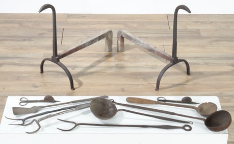 Group of Fireplace & Lighting Implements