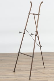 Copper Finished Metal Easel, Early 20th C.