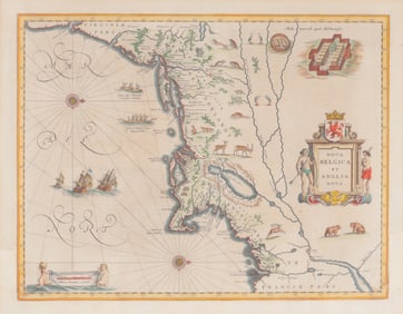 Blaeu -  Nova Belgica Et Anglia Nova, c.1640