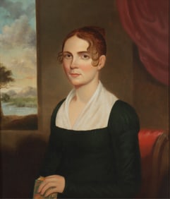 19C  American School - Portrait of a Lady