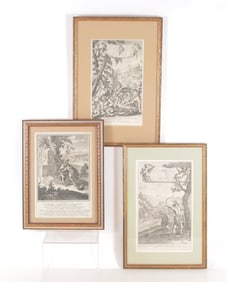 17th C Allegorical Engraved Prints, Blome & Luyken
