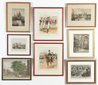 Group of English & Continental Prints