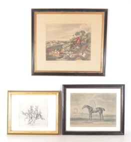 Three Sporting Prints, 17th & 18th C