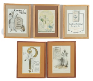 Early 20C Cream Of Wheat Magazine Advertising