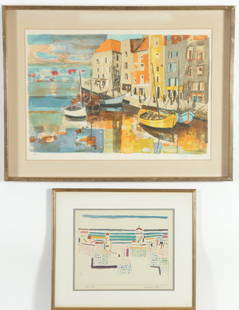 George Lambert Lithograph & Paul Klee Print: George Lambert Lithograph & Paul Klee Print, Lambert pencil signed and numbered 7/75 Lambert framed 24.75" H x 32.5" W Property from a New York Estate.