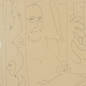 After Henri Matisse - Interior with Nude, Ink