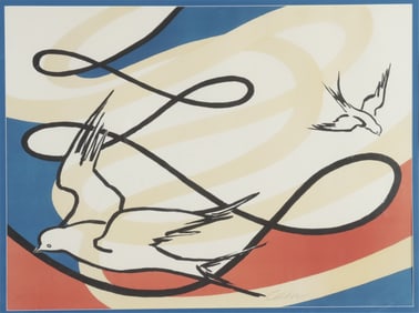 Alexander Calder - Doves in Flight Lithograph