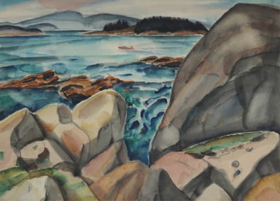 C. Bertram Hartman - Deer Isle 1923 - W/C