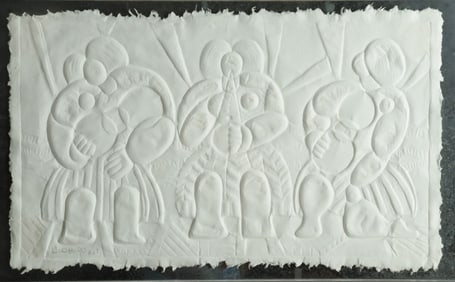 Ariel Hidalgo - Three Musicians, Sculpted Paper