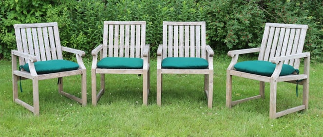 Four 'Outdoor Classics' Teak Armchairs