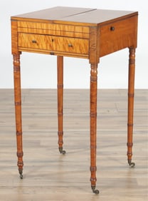 Regency Tiger Maple Beau Brummel Desk