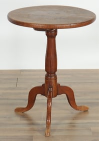 Curly Maple Tripod Table, 18th/19th C.