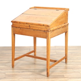 Country Pine Clerk's Desk