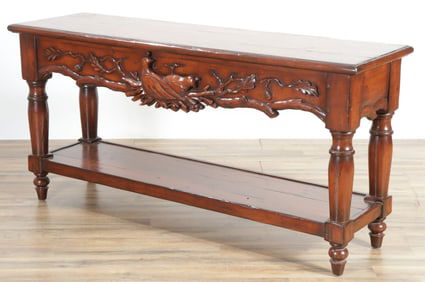 Country Stained Cherry Side Table