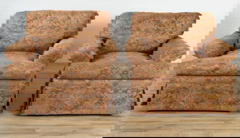 Pair of Contemporary Upholstered Armchairs