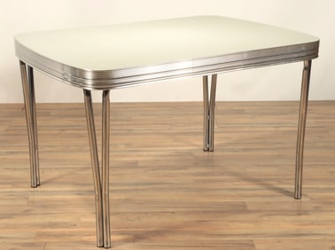 Acero Furniture Chrome Extension Dining Table