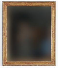 Florentine Style Gilt & Red Painted Mirror