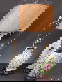 Chinese Style Ginger Jar Lamp & Others