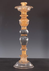 Archimede Seguso - Aventurine Candlestick
