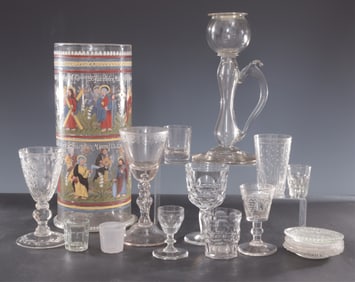 Group of Clear Glass Articles